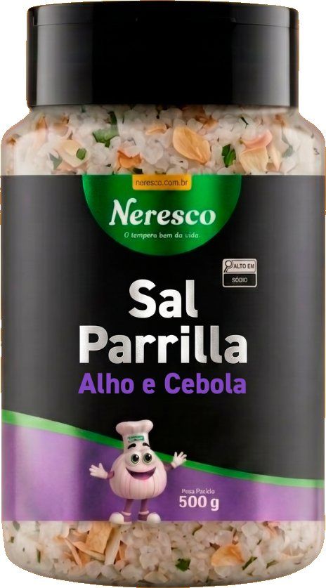 SAL DE PARRILLA COM ALHO E CEBOLA 500G POTE