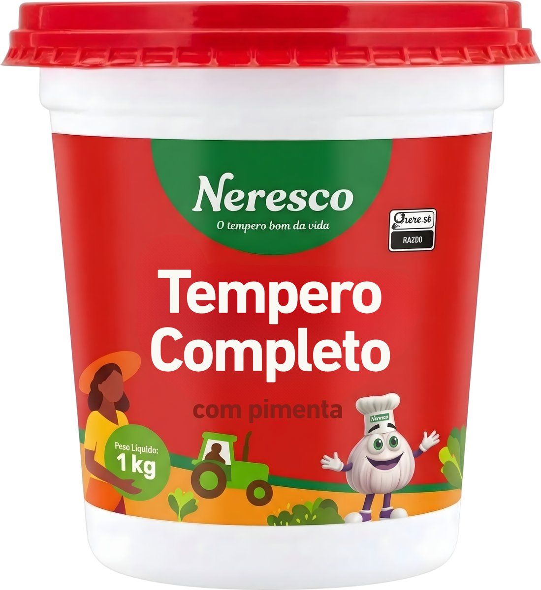 TEMPERO COMPLETO C/ PIMENTA 1KG POTE