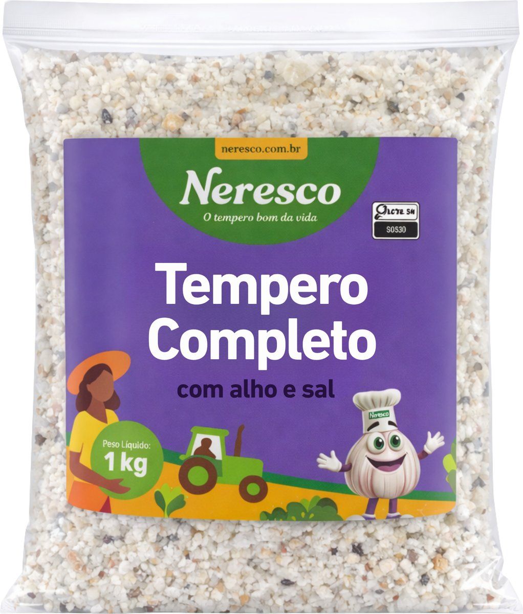 TEMPERO ALHO E SAL 1KG SACO