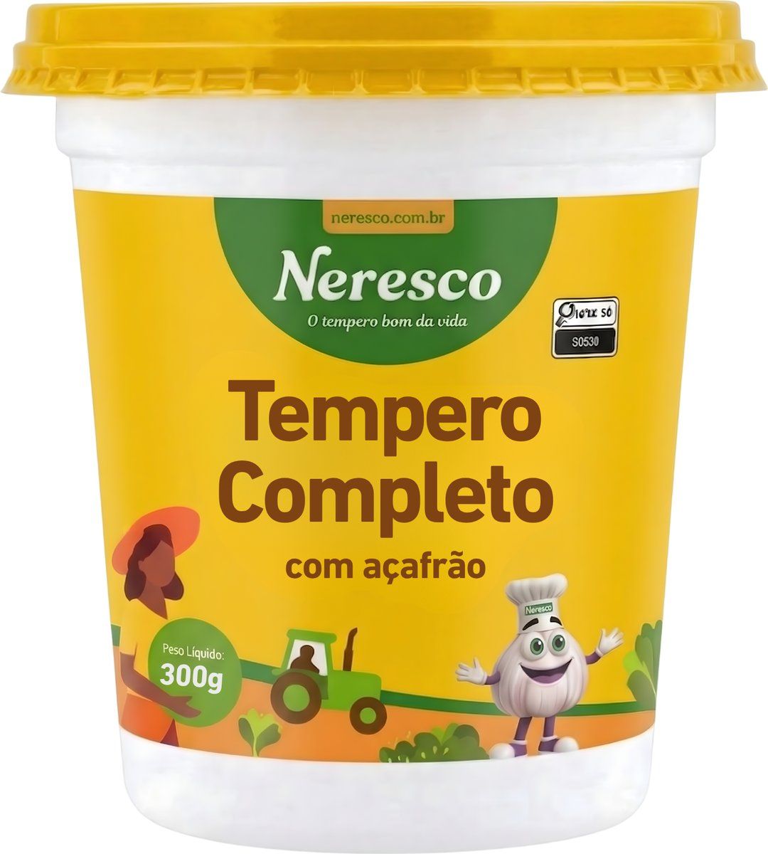 TEMPERO COMPLETO C/ACAFRAO 300G POTE