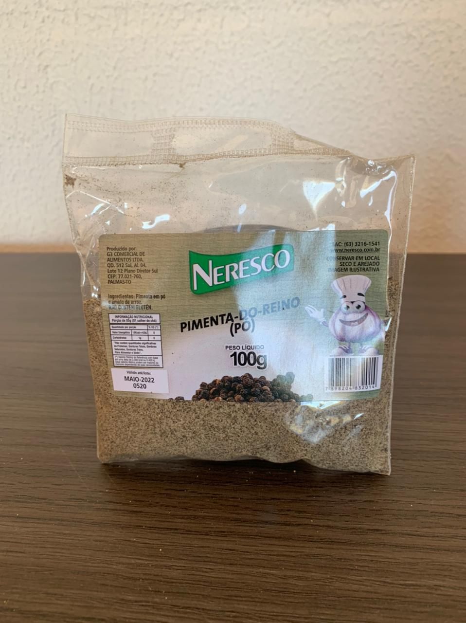 PIMENTA DO REINO PO 100G SACO